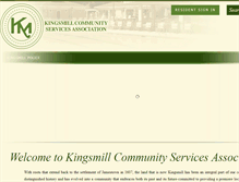 Tablet Screenshot of kingsmillcommunity.org